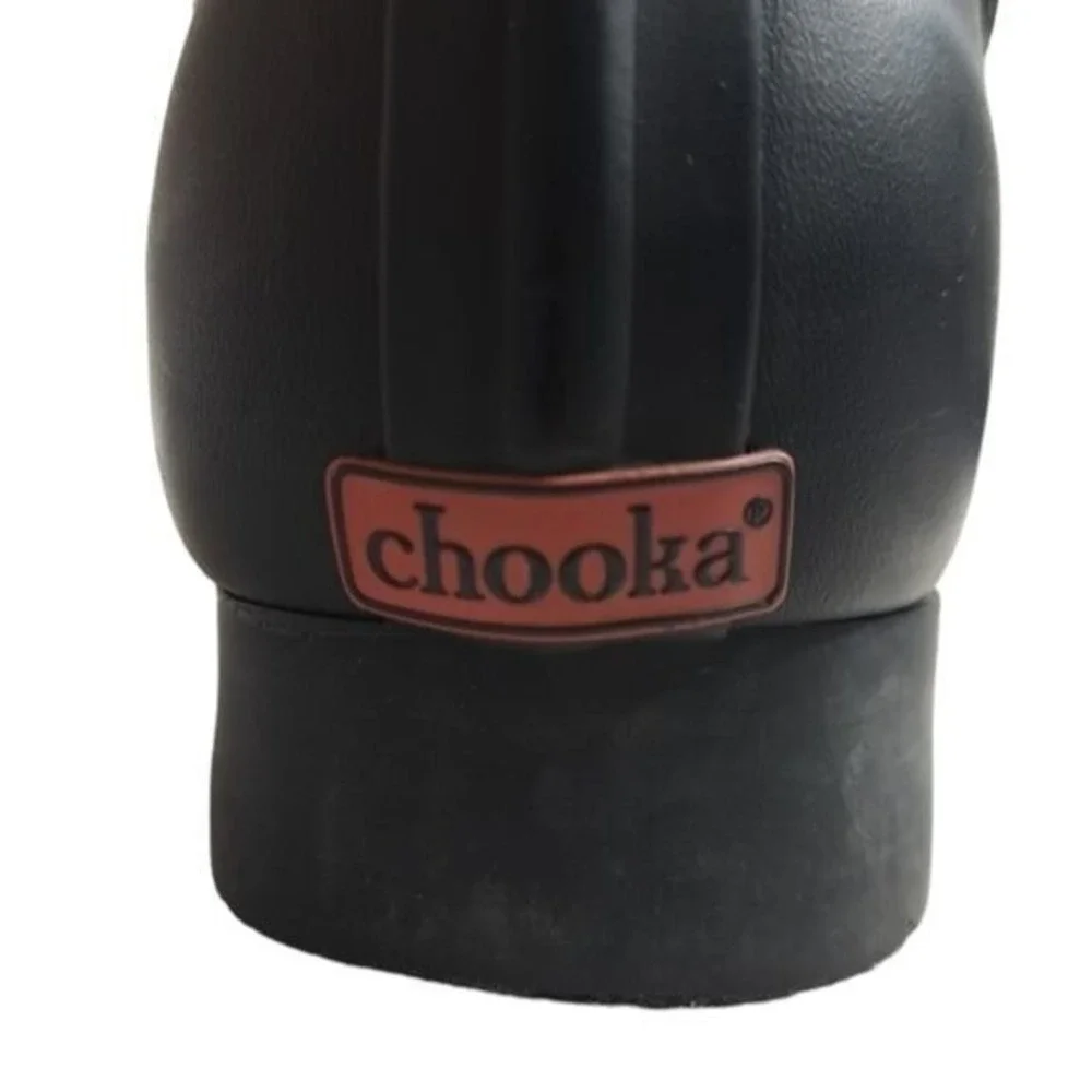 Chooka Women's Waterproof Black Ankle‎ Boots Faux Fur Size 8